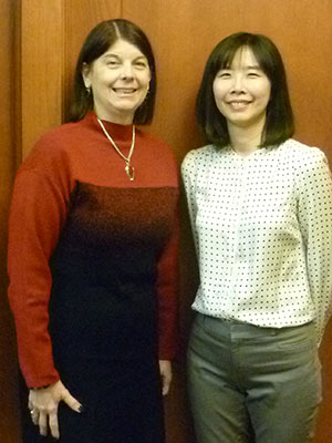 NIU President Dr. Lisa C. Freeman and Pi-Sui Hsu