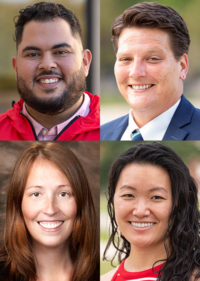 Top: Farah Ishaq and Katy Jaekel. Bottom: Jodi Lampi and Jacqueline Mac.
