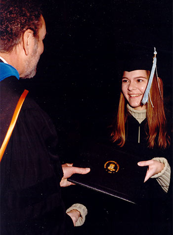 Selina Bartels graduates from NIU.
