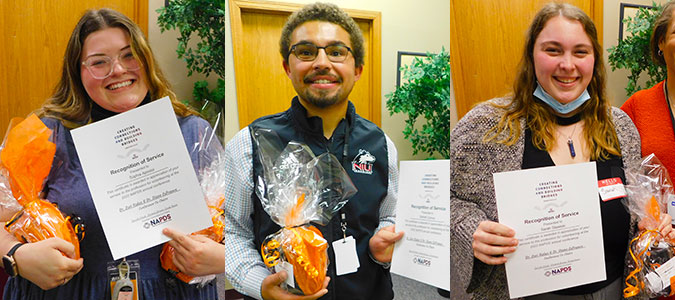 Sophia Apostol, Garrett Connor and Sarah Stawicki