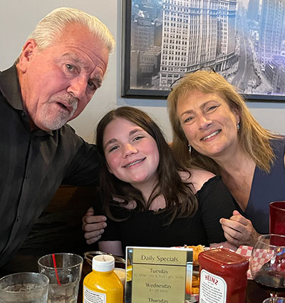 Bob and Jeanne Johnston, proud grandparents!