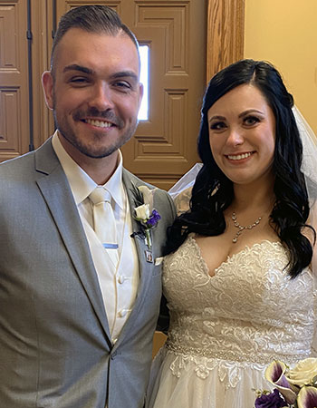 The newlyweds: Nikki and Tyler Schend.
