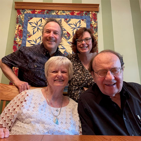 The Kapperman family: Susan and Gaylen (front) and Gretchen and her husband, Matt Scholtes (back).
