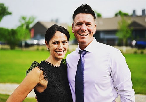 Monica Schroeder is “married to the most supportive husband, Jason Schroeder. He is a team director at Libertyville High School and a football coach. We’ve been married for 22 years and live in Libertyville with our adorable pup, Walter.”