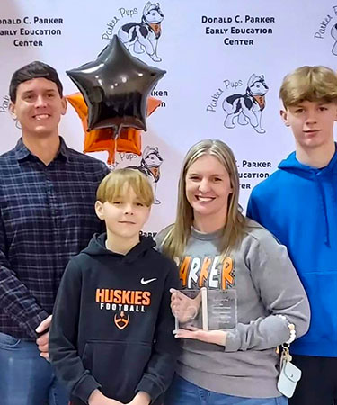 Erin Anderson and family