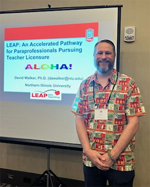 David Walker in Honolulu earlier this year at what is likely his final conference presentation.