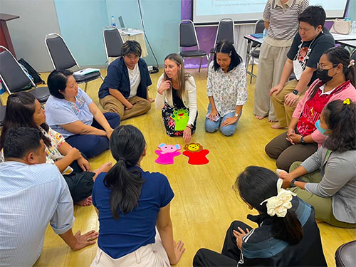 Stephanie Baker works with teachers in Thailand.